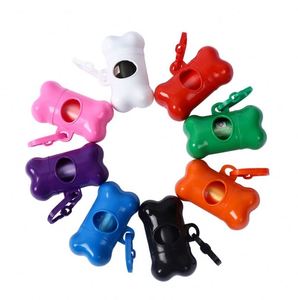 Distributeur de sacs à déjections canines en forme d'os Petoutdoor, plusieurs couleurs au choix, avec 15 sacs/rouleau - Product Image 1