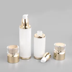 10g 15g 20g 30g 50g 30ml 50ml 120ml In Stock White Empty Plastic Lotion Bottle Acrylic Cream Jars Cosmetic Packaging Containers