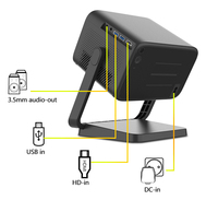 Salange P29 Projecteur Android Smart Projecteur 4K Cinéma Vidéo Maison Full HD 1080P 8500 Lumens Projecteurs Home Cinéma