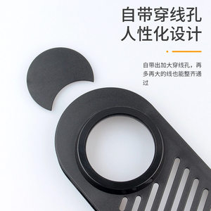 Rectangular <b>Plastic</b> Cable Management Decorative Hole Covers for Computer Desktop CPU Cooler Electronics & Instrument <b>Enclosures</b> - Product Image 1