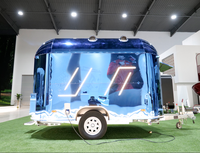 Remorque mobile pour événements et fêtes, bar mobile pour boissons, bière, thé Boba, camion de restauration compact pour café, snacks, crèmes glacées et hot-dogs