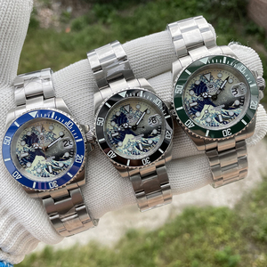 Nouvelle arrivée 2020, <span class=keywords><strong>prix</strong></span> d'usine, montre de plongée automatique pour homme Steeldive Kanagawa SD1953J, cadran entièrement lumineux, étanche à 300 m, <span class=keywords><strong>NH35</strong></span> - Product Image 6