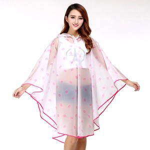 <span class=keywords><strong>Chubasquero</strong></span> Moda Polka Dot Material EVA Viaje Conveniente <span class=keywords><strong>Chubasquero</strong></span> Poncho Adulto Extra Grueso <span class=keywords><strong>Chubasquero</strong></span> Transparente - Product Image 2