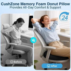 <span class=keywords><strong>Coussin</strong></span> de siège ergonomique pour <span class=keywords><strong>voiture</strong></span>, <span class=keywords><strong>rehausseur</strong></span> de siège pour <span class=keywords><strong>conducteur</strong></span> de petite taille, camion, SUV, soulagement des douleurs dorsales, maille respirante, portable, antidérapant, mousse à mémoire de forme - Product Image 4