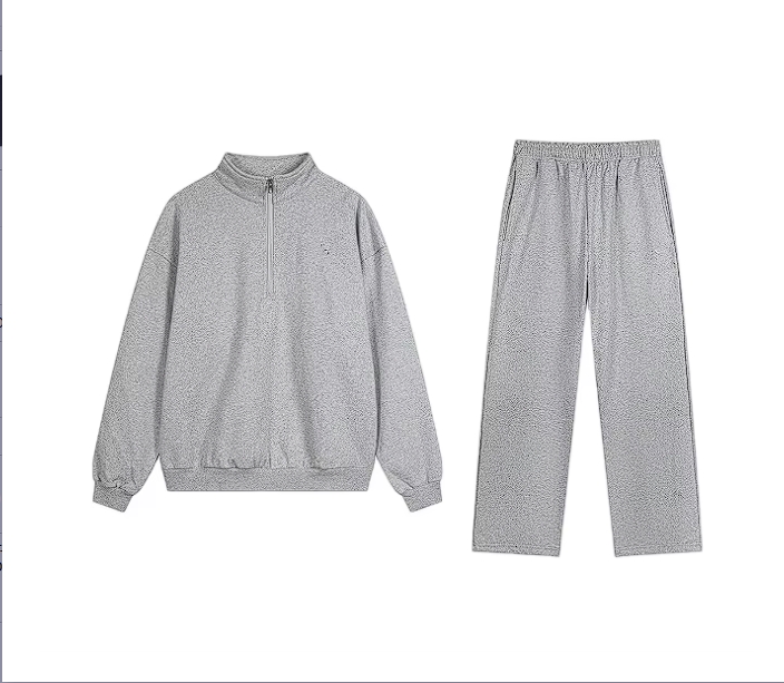 ซิป 1/4 สีเทา