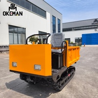 1,5-Tonnen-Raupenkipper Mini-Traktor-Lader mit Benzinmotor Einfach zu Positionieren