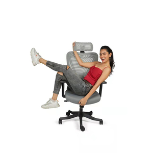Modern <strong>Pink</strong> Executive Office <strong>Chair</strong> with Lift Feature Mesh Design Cross Feet Cushion - Product Image 1