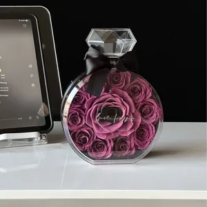 Botella de Perfume de flores preservadas, adorno hecho a mano, respetuoso con el medio ambiente, propuesta de San Valentín, regalo de larga duración, 3-5 años para - Product Image 5