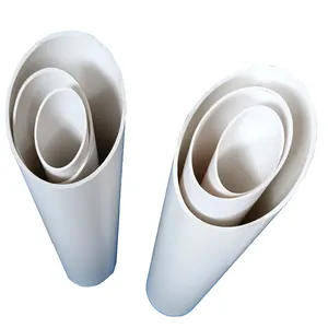 Tubo de esgoto em PVC 2 polegadas 3 polegadas 4 polegadas Tubo de PVC perfurado para esgoto de plástico Tubo de PVC 110mm