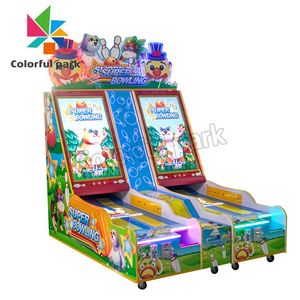 Children's Electronic Amusement Park Coin Operated In-Play Game Lottery Machine 2 Player Children's <b>Bowling</b> - Product Image 1