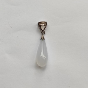 Colgante de Plata 925 con Calcedonia Azul en Forma de Gota - Product Image 1