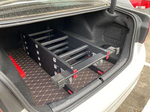 Hình chữ nhật telescoping thang với tốc độ dampenin gấp Thang nhôm ba bước cho xe tải - Product Image 3