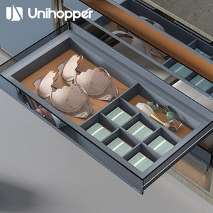 Clothing Organizer Rectangle <b>Sliding</b> <b>Drawer</b> 1-3L For Underwear Socks Wardrobe Storage - Product Image 2