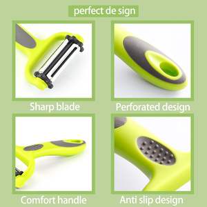 Factory Direct High Quality 3-in-1 Multifunctional <b>Peeler</b> PP Plastic <b>Vegetable</b> Tools with Comfortable Handle Low Price Home Use - Product Image 3