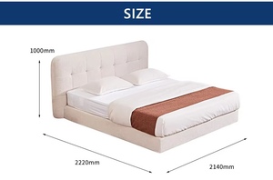 FYZK Matelas en mousse compressé sous vide en tissu moderne, compatible avec les tailles Queen et King, pour lit double sans cadre - Product Image 6