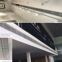 Grille de sortie d'air conditionné central en alliage d'aluminium, décoration de grille de ventilation, sortie d'air linéaire monocouche à 0 degré