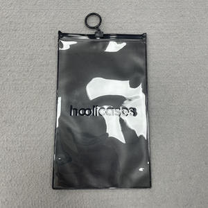 Reutilizable personalizado impreso teléfono caso bolsa al por mayor teléfono móvil Zip Lock llevar negro PVC plástico bolsas de transporte para embalaje de ropa - Product Image 3