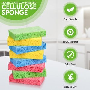 Pop up món ăn bọt biển nén cellulose vải chà cho nhà bếp rửa Tính năng khử nhiễm - Product Image 5