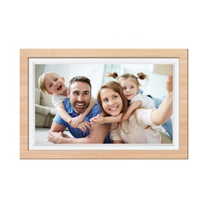 Frameo 15.6-Inch WiFi Smart Digital Photo Frame 32GB with Wood Effect Send Pictures Via Frameo APP & Clock Function - Product Image 1