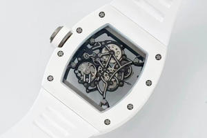 Montre mécanique automatique tourbillon, boîtier en céramique, cadran en cristal saphir, bracelet en caoutchouc, résistante à l'eau 30m, édition limitée de luxe - Product Image 3