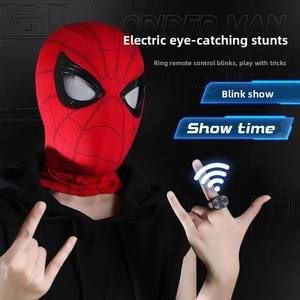 Máscara Luminosa Eléctrica con Ojos Móviles de Spider-Man para Halloween, Cumpleaños, Navidad, Casco de Cosplay - Product Image 4