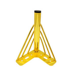 Gambe per Divano in Metallo di Lusso, Supporto Affusolato, Colore Oro, Gambe in Ferro per Letto, Divano e Mobile - Product Image 4