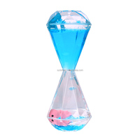 Sablier en acrylique à gouttes d'huile, jeu sensoriel, mouvement liquide aléatoire, minuteur à bulles, cadeau souvenir