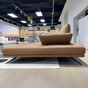 Sofá de color café en forma de L, diseño de sala de estar lujoso, proveedor de sofá moderno, sillón eléctrico plegable, proveedor de sofá <span class=keywords><strong>cama</strong></span> - Product Image 5