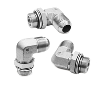 High Quality 90 Degree Elbow Male JIC Metric Adjustable with O Ring and Back up Ring 1JH9 Series Adapter Fitting