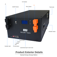 Vente de liquidation Stock UE EEL 48V 16S V3 Batterie DIY 230 Kits de boîtes Stockage d'énergie Empilable Batterie Lifepo4 Boîte de batterie