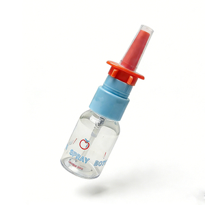 Medizinischer Nasenspray-Zerstäuber für Flüssigmedizin, FDA-zertifiziert, Auslaufsichere PET-Spenderflasche, Siebdruck, Großhandel OEM - Product Image 1