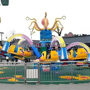 Manège de parc d'attractions à thème, attraction de fête foraine, grand manège rotatif en forme de <span class=keywords><strong>pieuvre</strong></span>, manège de carnaval, intérieur/extérieur, LED multicolores - Product Image 2