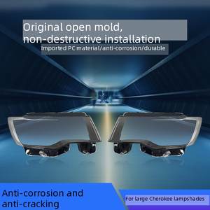 Couvre-phare pour Jeep Grand Cherokee 2014-2019, coque de phare transparente, remplacement, abat-jour de phare avant, coque en plastique PC - Product Image 6