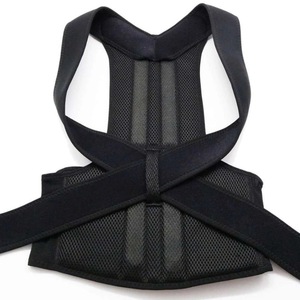 Ceinture correctrice de posture dorsale en maille noire pour hommes et femmes, taille standard - Product Image 1