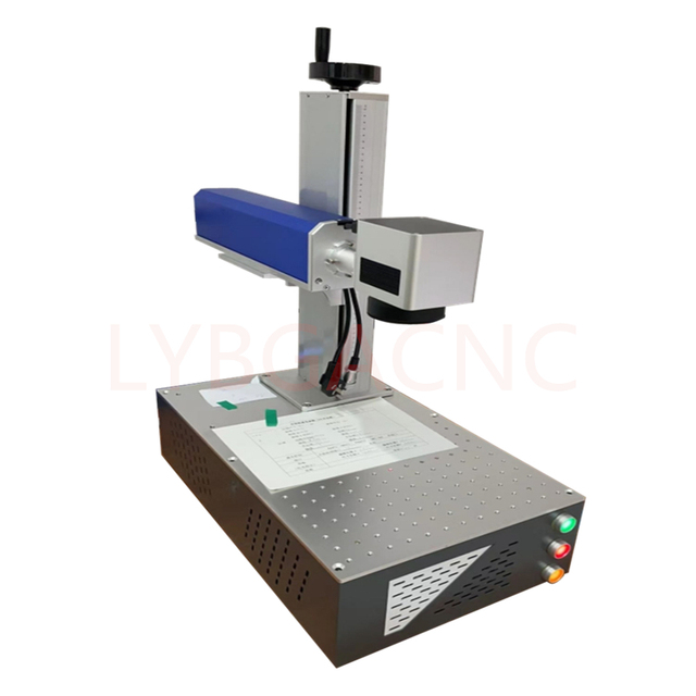Disassembled LY Desktop Mini Galvo Scanner Align System All in One 20W 30W 50W Raycus Max Fiber Laser Nameplate Marking Machine