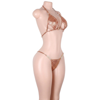 Tenue de danse exotique scintillante à strass et écailles de poisson, style G-string, pour festival et boîte de nuit, direct usine