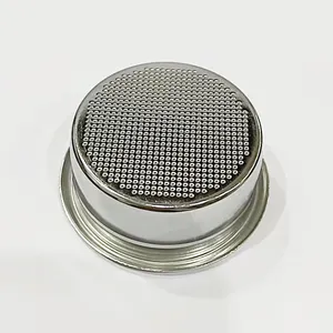 Porous Stainless Steel Coffee Machine Filter Mesh Trough Filter 58mm Stainless Steel Coffee Powder Bowl For 2