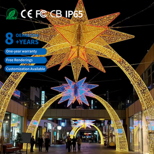 Nouvelles décorations lumineuses LED 3D IP65 pour l'extérieur : Arche de rue, Tunnel lumineux, Motifs de <span class=keywords><strong>Noël</strong></span>, Halloween, Thanksgiving pour aménagement paysager - Product Image 1