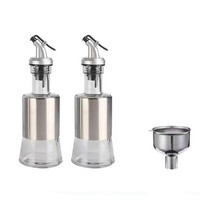 Bouteille avec couvercle verseur et buse, 200ml 300ml 500ml, pour utilisation de cuisine, conteneurs d'huile en verre et de vinaigre, 1 pièce, offre spéciale
