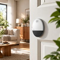 Alarme de porte et de fenêtre à vibration MEINOE130dB avec lumière LED - Détecteur d'intrusion sans fil pour la sécurité à domicile et au bureau CE FCC