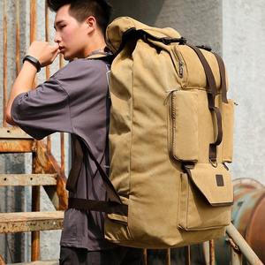 Mochila de Senderismo Impermeable de Lona de 110L para Montaña, Viajes, Campamento, Excursionismo, Montañismo, Escalada, Mochila de Día - Product Image 1