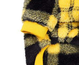 럭셔리 하이 퀄리티 뒤집을 수 있는 코트 개 스웨터 가을과 겨울 스트라이프 운동복 부드러운 양털 애완 동물 의류 퍼그 의상 - Product Image 5