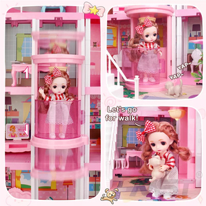 Nuevo diseño <span class=keywords><strong>niñas</strong></span> regalo niños plástico luz <span class=keywords><strong>casa</strong></span> <span class=keywords><strong>de</strong></span> <span class=keywords><strong>muñecas</strong></span> muebles y accesorios conjunto tamaño grande princesa Castillo <span class=keywords><strong>casa</strong></span> <span class=keywords><strong>de</strong></span> <span class=keywords><strong>muñecas</strong></span> - Product Image 3