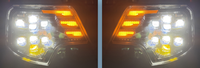 Phare LED complet pour Sinotruk HOWO T7H 8 Low 14 High 204W en forme de L DRL Plug and Play