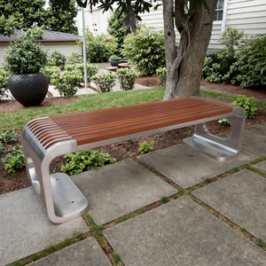 カスタムデザイン椅子ステンレスフレーム公共スペース装飾街路家具都市公園および正方形の座っているベンチ - Product Image 1