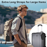 Etiquette de sac à bagages en cuir PU personnalisée Protection de la vie privée Etiquettes de nom de voyage Etiquette de sac à dos Etiquette de valise pour femmes et hommes