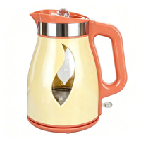 Bouilloire Électrique en Acier Inoxydable 1,8L 1500W avec Arrêt Automatique à 360°, Double Protection, Infuseur en Verre, pour Usage Domestique