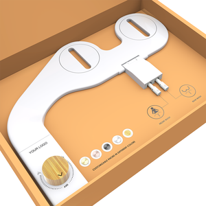 Accessoire de bidet pour siège de toilette moderne et intelligent en ABS, facile à utiliser, <span class=keywords><strong>pistolet</strong></span> de lavage des fesses avec jet simple ou double pour salle de bain - Product Image 2