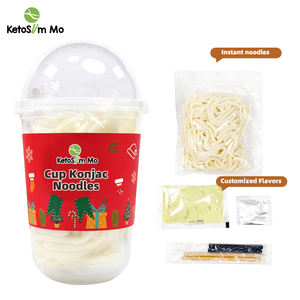 Nouilles de konjac vertes naturelles fraîches, ramen instantané, udon, spaghetti en gobelet et en bouteille, emballage en vrac - Product Image 2