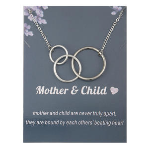 Collane Madre e Figlia, Catena dell'Amore Eterno, Collana Choker per Coppia, Mamma e Bambino, Regalo di Compleanno, Gioielli per Migliori Amiche - Product Image 3